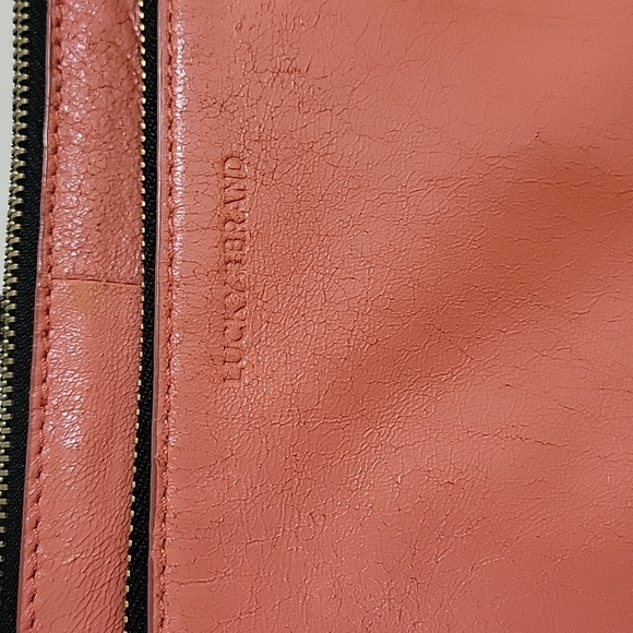 Lucky Brand Orange Koda Leather crossbody bag😍🥰 - Picture 9 of 15